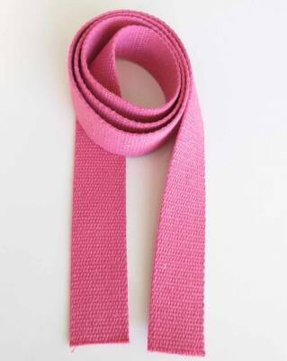 Angel Çanta Aksesuar 4 Cm Pamuklu Kolon 1 Metre Fuşya - 1