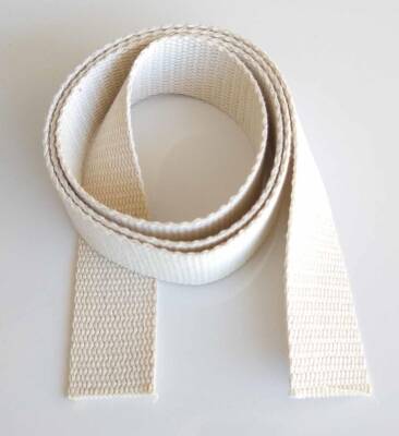 Angel Çanta Aksesuar 4 Cm Pamuklu Kolon 1 Metre Krem Renk - 1