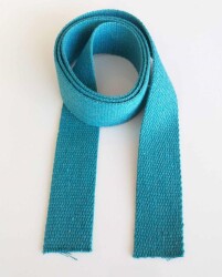 Angel Çanta Aksesuar 4 Cm Pamuklu Kolon 1 Metre Turkuaz - Angel Çanta Aksesuar