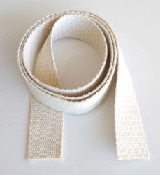 Angel Çanta Aksesuar 4 Cm Pamuklu Kolon 2 Metre Krem Renk - Angel Çanta Aksesuar