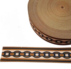 Angel Çanta Aksesuar 5 Cm Desenli Polyester Kolon - Angel Çanta Aksesuar