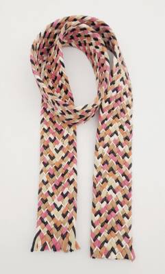 Angel Çanta Aksesuar 5 cm Renkli Hasır Örgü Model Pamuklu Kolon 1 Metre - 1