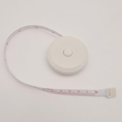 Angel Çanta Aksesuar 150 cm Çek Bırak Metre Mezura Beyaz Renk - 2