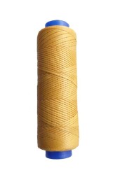 Angel Çanta Aksesuar Mumlu Deri Dikme İpi Bobin Hardal Sarı Renk - Angel Çanta Aksesuar