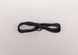 Angel Çanta Aksesuar Siyah Mumlu Deri Dikme İpi 1 Metre - Angel Çanta Aksesuar