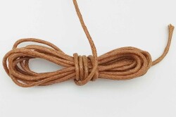 Angel Çanta Aksesuar Açık Taba Mumlu Koton İp 5 Metre - Angel Çanta Aksesuar