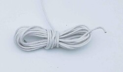 Angel Çanta Aksesuar Beyaz Renk Mumlu Koton İp 5 Metre - Angel Çanta Aksesuar