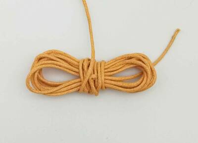 Angel Çanta Aksesuar Hardal Renk Mumlu Koton İp 5 Metre - 1