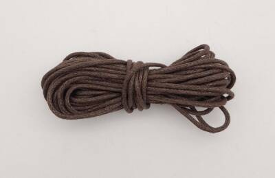 Angel Çanta Aksesuar Koyu Kahverengi Mumlu Koton İp 5 Metre - 1