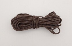 Angel Çanta Aksesuar Koyu Kahverengi Mumlu Koton İp 5 Metre - Angel Çanta Aksesuar