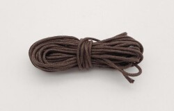 Angel Çanta Aksesuar Koyu Kahverengi Mumlu Koton İp 5 Metre - 2