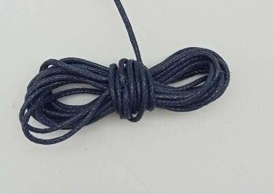 Angel Çanta Aksesuar Lacivert Mumlu Koton İp 5 Metre - 1