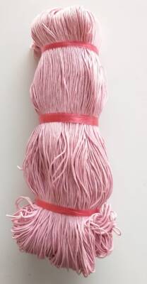 Angel Çanta Aksesuar Pembe Renk Mumlu Koton İp - 1