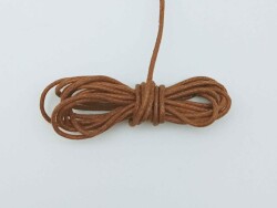 Angel Çanta Aksesuar Taba Renk Mumlu Koton İp 5 Metre - Angel Çanta Aksesuar