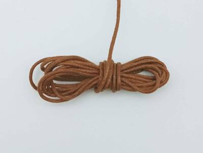 Angel Çanta Aksesuar Taba Renk Mumlu Koton İp 5 Metre - 1