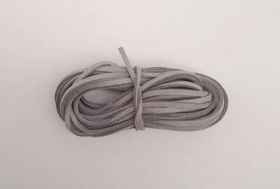 Angel Çanta Aksesuar 5 metre Açık Gri Nubuk Deri İp No:16 - 1