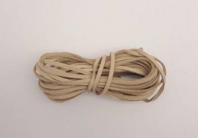 Angel Çanta Aksesuar 5 metre Açık Vizon Nubuk Deri İp No:7 - 1