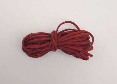 Angel Çanta Aksesuar 5 metre Bordo Nubuk Deri İp No:13 - 1