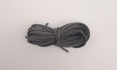 Angel Çanta Aksesuar 5 metre Gri Nubuk Deri İp No:22 - 1