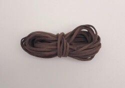 Angel Çanta Aksesuar 5 metre Koyu Kahve Nubuk Deri İp No:17 - Angel Çanta Aksesuar
