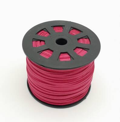 Angel Çanta Aksesuar Nubuk Deri İp Fuşya No:23 - 1