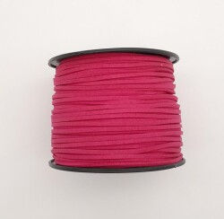 Angel Çanta Aksesuar Nubuk Deri İp Fuşya No:23 - 2