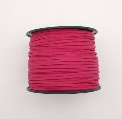 Angel Çanta Aksesuar Nubuk Deri İp Fuşya No:23 - 2