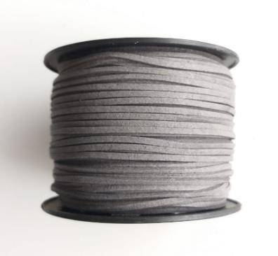 Angel Çanta Aksesuar Nubuk Deri İp Gri No:22 - 1