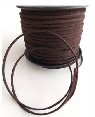 Angel Çanta Aksesuar Nubuk Deri İp Koyu Kahve No:17 - 1