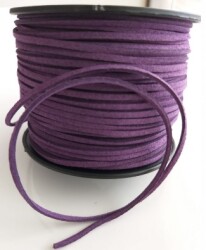 Angel Çanta Aksesuar Nubuk Deri İp Mor No:11 - Angel Çanta Aksesuar