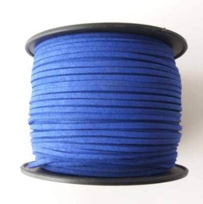 Angel Çanta Aksesuar Nubuk Deri İp Saks Mavi No:21 - 1