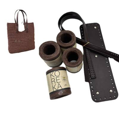 Angel Çanta Aksesuar Nezcraft Model Çanta Seti Koyu Kahve Renk - 1