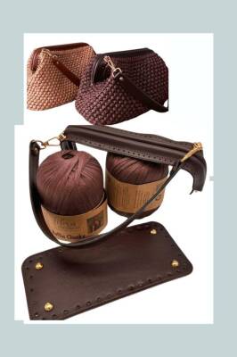 Angel Çanta Aksesuar Nezcraft Model Örgü Çanta Seti - 1