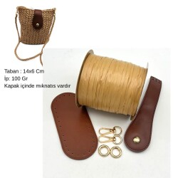 Angel Çanta Aksesuar Nezcraft Telefon Çantası Yapım Seti Taba Renk - Angel Çanta Aksesuar