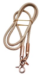 Angel Çanta Aksesuar Bej Renk 120 cm Tek Örme Çanta Sapı Light Gold Metal - Angel Çanta Aksesuar