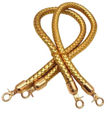 Angel Çanta Aksesuar Gold Renk Uzun Örme Çanta Sapı Light Gold Metal - 1