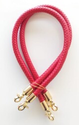 Angel Çanta Aksesuar Kırmızı Renk, Örme Sap - Angel Çanta Aksesuar