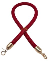 Angel Çanta Aksesuar Kırmızı Renk Uzun Tek Örme Çanta Sapı Light Gold Metal - Angel Çanta Aksesuar