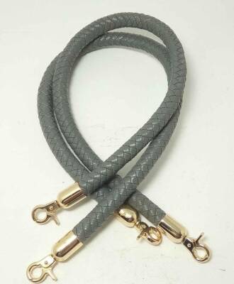 Angel Çanta Aksesuar Örme Çanta Sapı, Gri Renk - 1