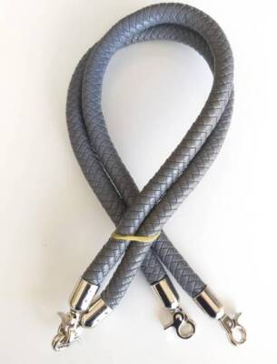 Angel Çanta Aksesuar Örme Çanta Sapı Gümüş Metal Gri - 1