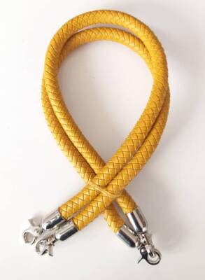 Angel Çanta Aksesuar Örme Çanta Sapı Gümüş Metal Hardal - 1