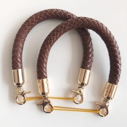 Angel Çanta Aksesuar Örme Çanta Sapı, Koyu Kahve Renk - Angel Çanta Aksesuar