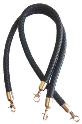 Angel Çanta Aksesuar Örme Çanta Sapı Light Gold Metal Siyah - 1