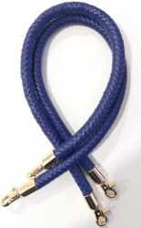 Angel Çanta Aksesuar Örme Çanta Sapı Uzun Mavi Renk Gümüş Metal - Angel Çanta Aksesuar