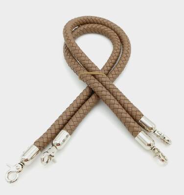 Angel Çanta Aksesuar Vizon Örme Çanta Sapı Gümüş Metal - 1