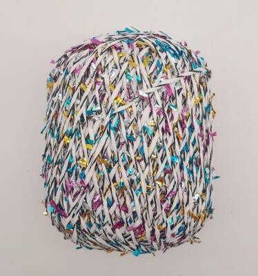 Angel Çanta Aksesuar Confetti Kağıt İp Beyaz Renkli - 2