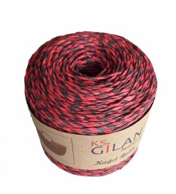 Angel Çanta Aksesuar Özel Sarım Kağıt İp Antrasit Ve Kırmızı No:16 - 1