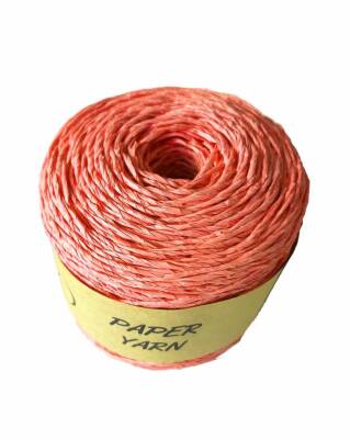 Angel Çanta Aksesuar Özel Sarım Kağıt İp Mercan Renk - 1