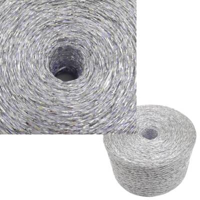 Angel Çanta Aksesuar Özel Sarım Simli Kağıt İp Ebruli Gri Renk - 1