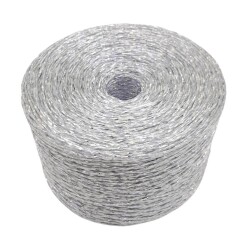 Angel Çanta Aksesuar Özel Sarım Simli Kağıt İp Ebruli Gri Renk - 2